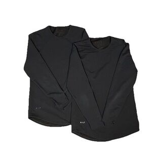 BYLT Lux Drop Cut Long Sleeve Lux Premium Basics Mens Size XSmall Black Lot Of 2
